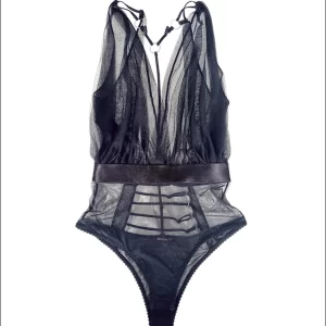 DEMURE black bodysuit