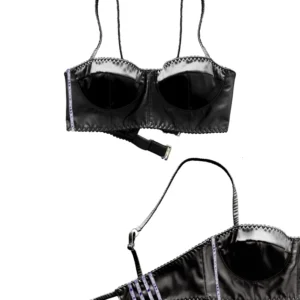 LIQUID ICE black bustier-BLUE