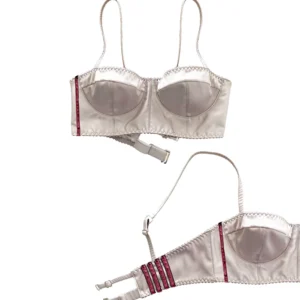 LIQUID ICE white bustier-rose